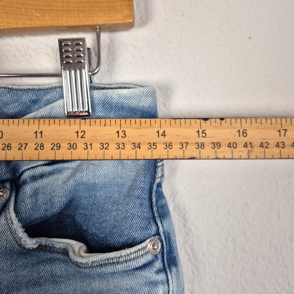 Good American Womens 10/30 Blue Good Legs Cigarette Fit GLSPBD731T BLUE841 Pants - Picture 3 of 15